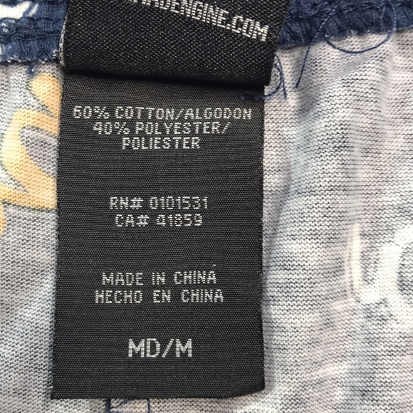 Mad Engine Navy Pajama Pants with Yellow 'Grandpa' Print Various Sizes | NWOT - Picture 4 of 4